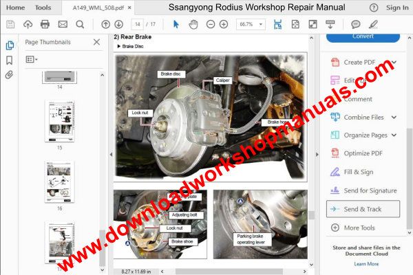 Ssangyong Rodius Workshop Manual